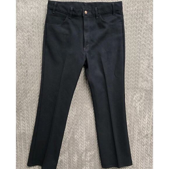 Vintage Levis 517 Pants Mens 36x32* Blue‎ Bootcut Black Gold Tab 90s Dacron USA - Picture 1 of 9